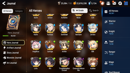 [GLOBAL] Epic 7 Seven 3ML Conqueror Lilias Zio Sylvan Sage Vivian Diene + ML pulls + 20 Speed + Name Starter Account-Mobile Games Starter