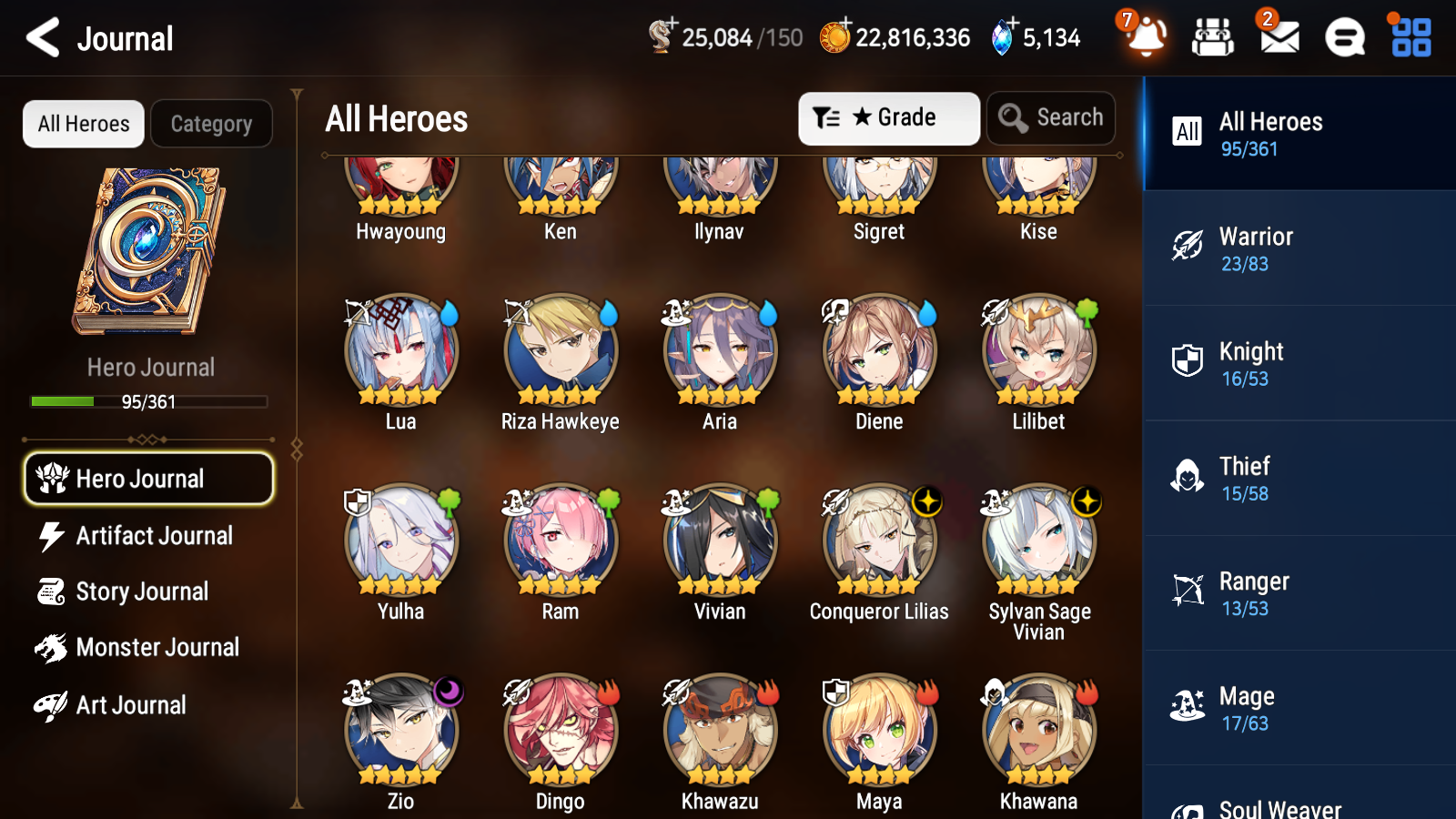 [GLOBAL] Epic 7 Seven 3ML Conqueror Lilias Zio Sylvan Sage Vivian Diene + ML pulls + 20 Speed + Name Starter Account-Mobile Games Starter