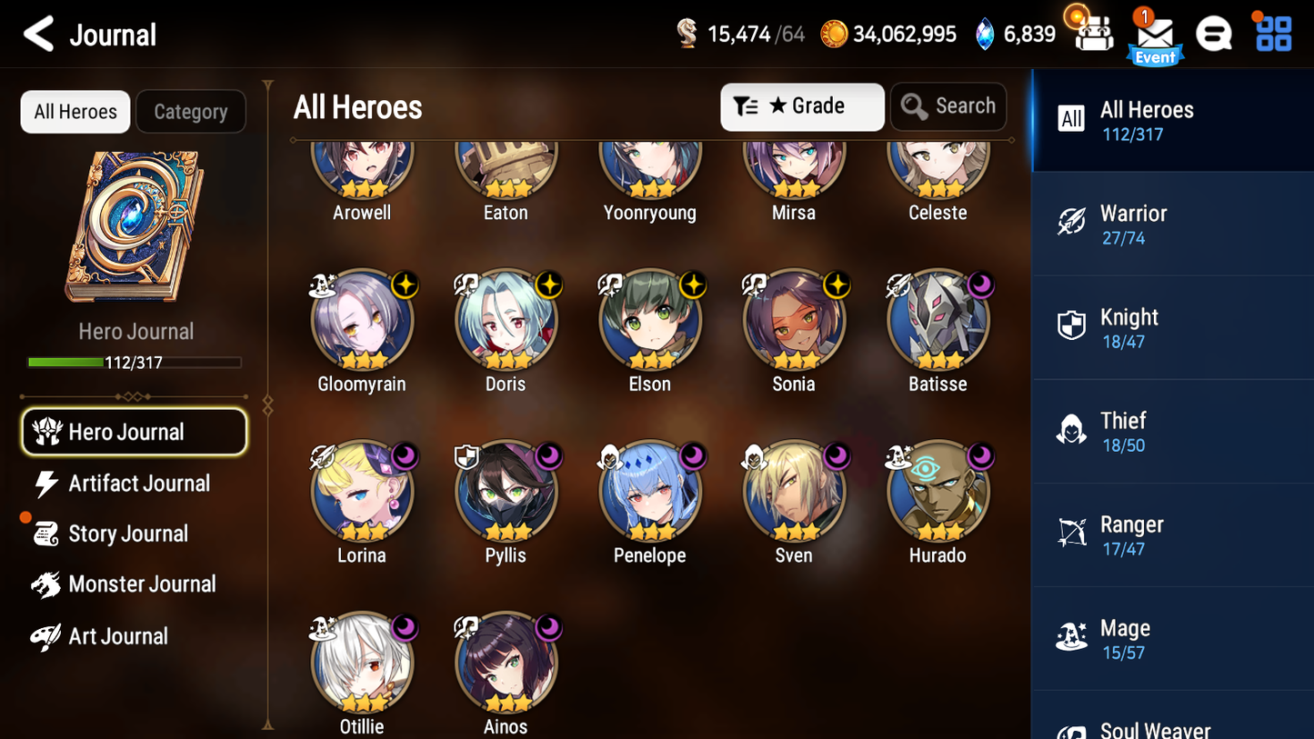 [Global] Epic 7 Seven 3ML Fairytale Tenebria Little Queen Charlotte Dark Corvus Charles +Name Starter Account-Mobile Games Starter