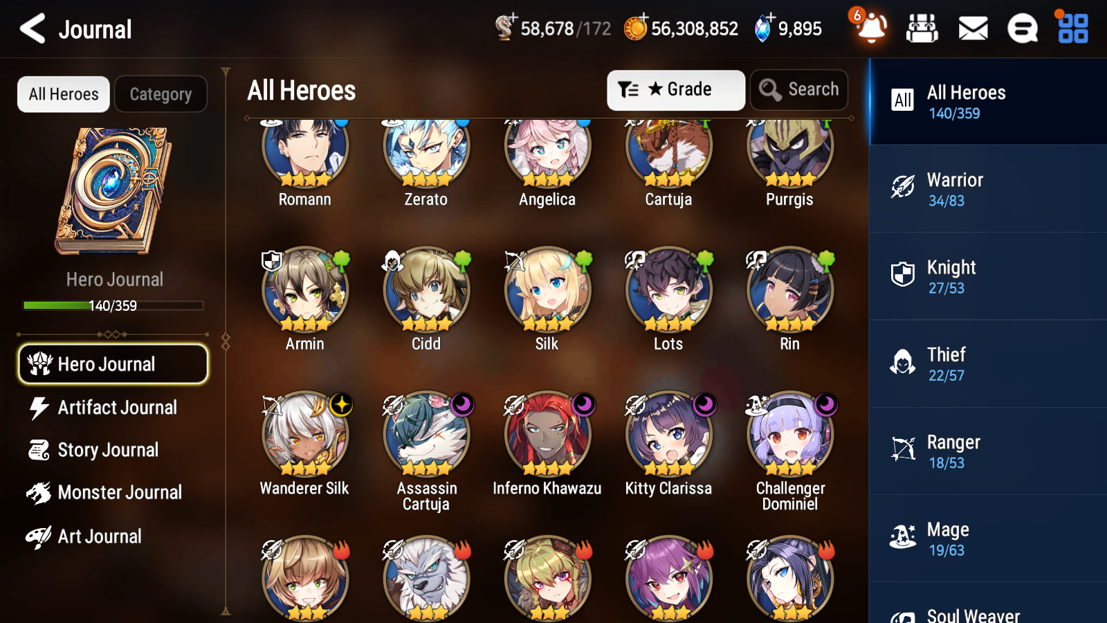 [GLOBAL] Epic 7 Seven 3ML Lady of the Scales Empyrean Ilynav + Rinak + artifact + Last Rider Krau + 65ML pulls 10k skystones +20 speed+ Name Starter Account-Mobile Games Starter