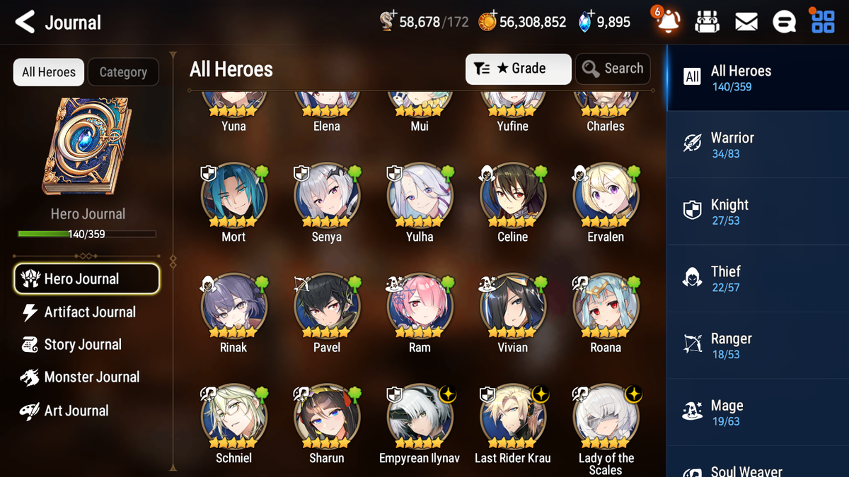 [GLOBAL] Epic 7 Seven 3ML Lady of the Scales Empyrean Ilynav + Rinak + artifact + Last Rider Krau + 65ML pulls 10k skystones +20 speed+ Name Starter Account-Mobile Games Starter