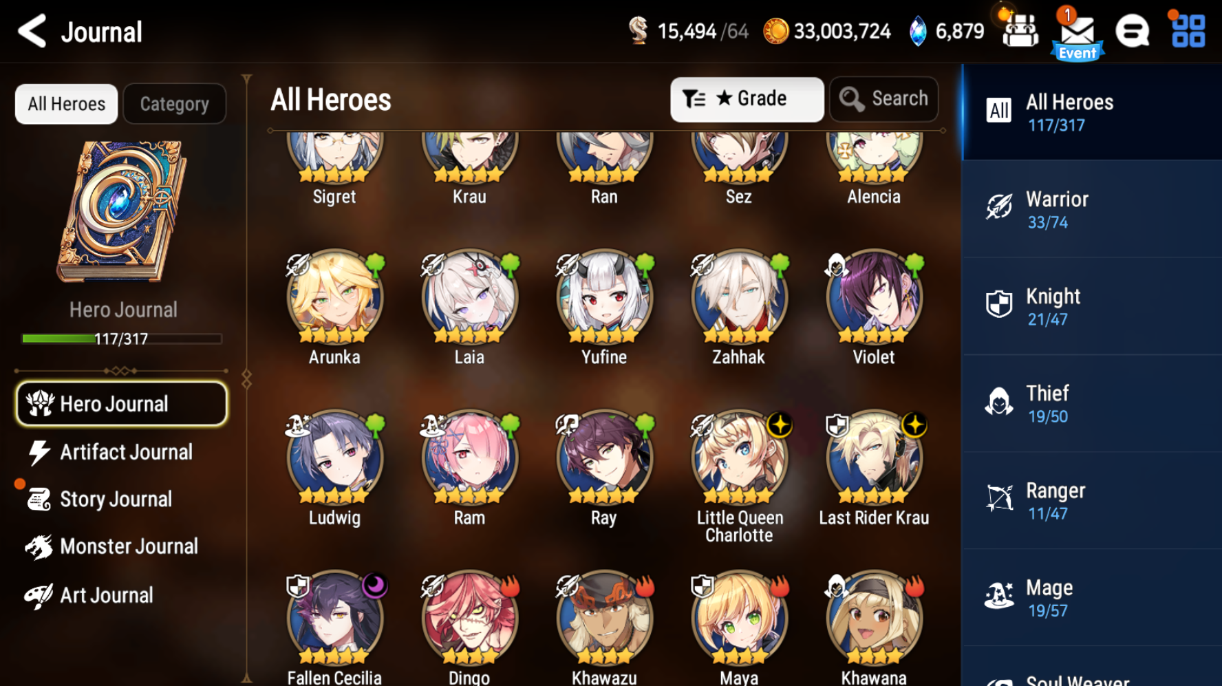 [Global] Epic 7 Seven 3ML Laia Fallen Cecilia Last Rider Krau Little Q ...