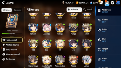 [Global] Epic 7 Seven 3ML Laia Fallen Cecilia Last Rider Krau Little Queen Charlotte Angel of Light Angelica+Name Starter Account-Mobile Games Starter