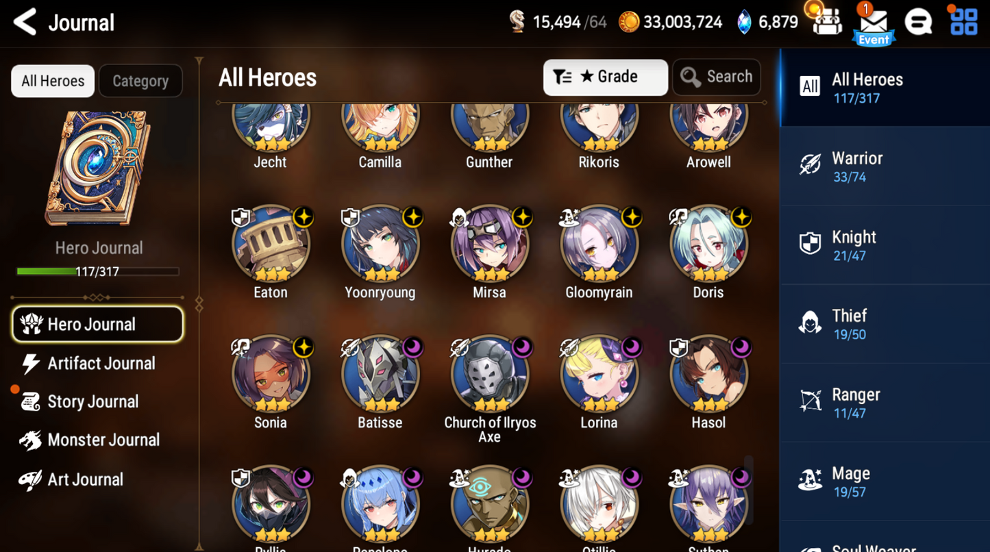 [Global] Epic 7 Seven 3ML Laia Fallen Cecilia Last Rider Krau Little Queen Charlotte Angel of Light Angelica+Name Starter Account-Mobile Games Starter