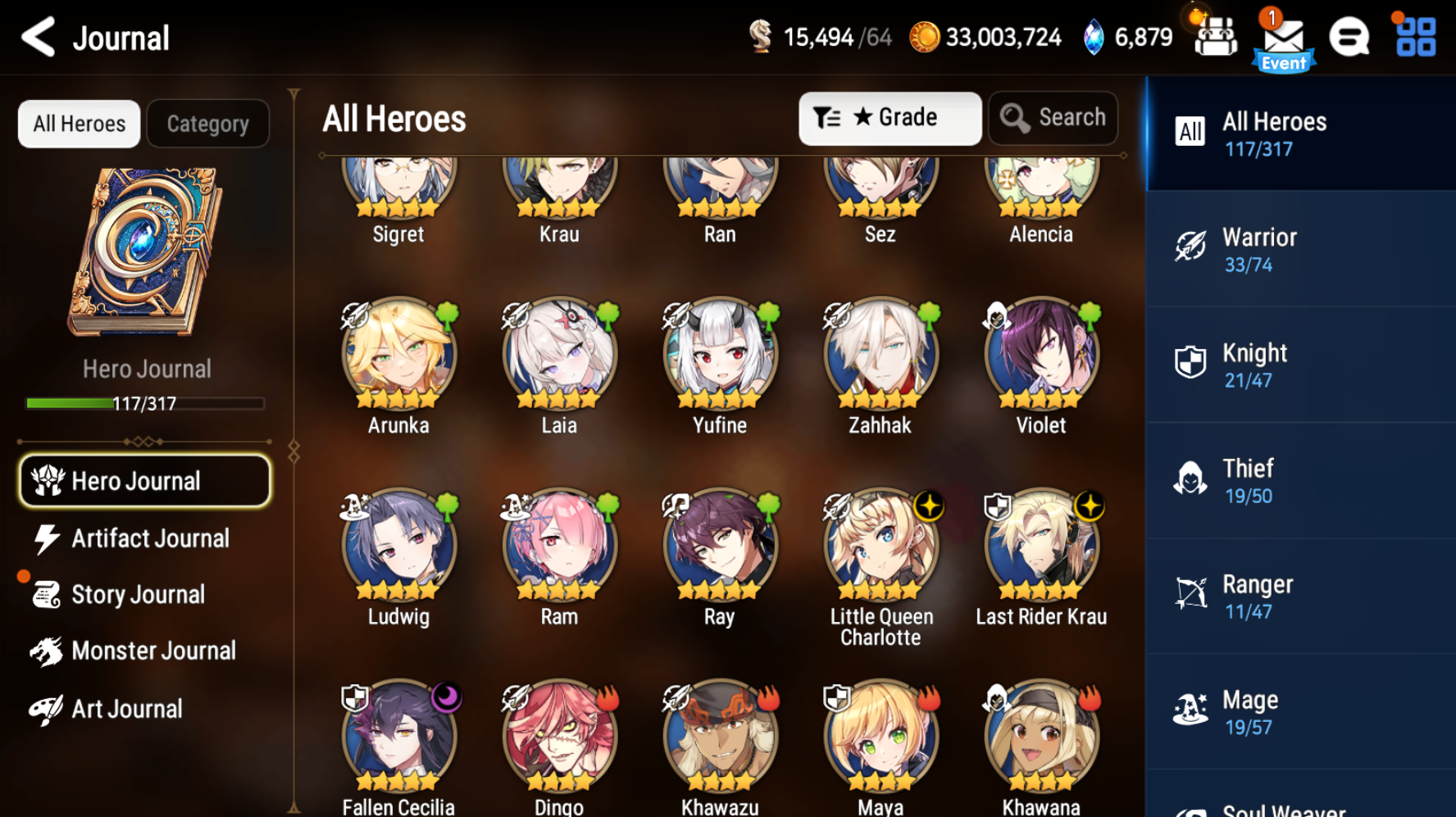 [Global] Epic 7 Seven 3ML Laia Fallen Cecilia Last Rider Krau Little Queen Charlotte Angel of Light Angelica+Name Starter Account-Mobile Games Starter