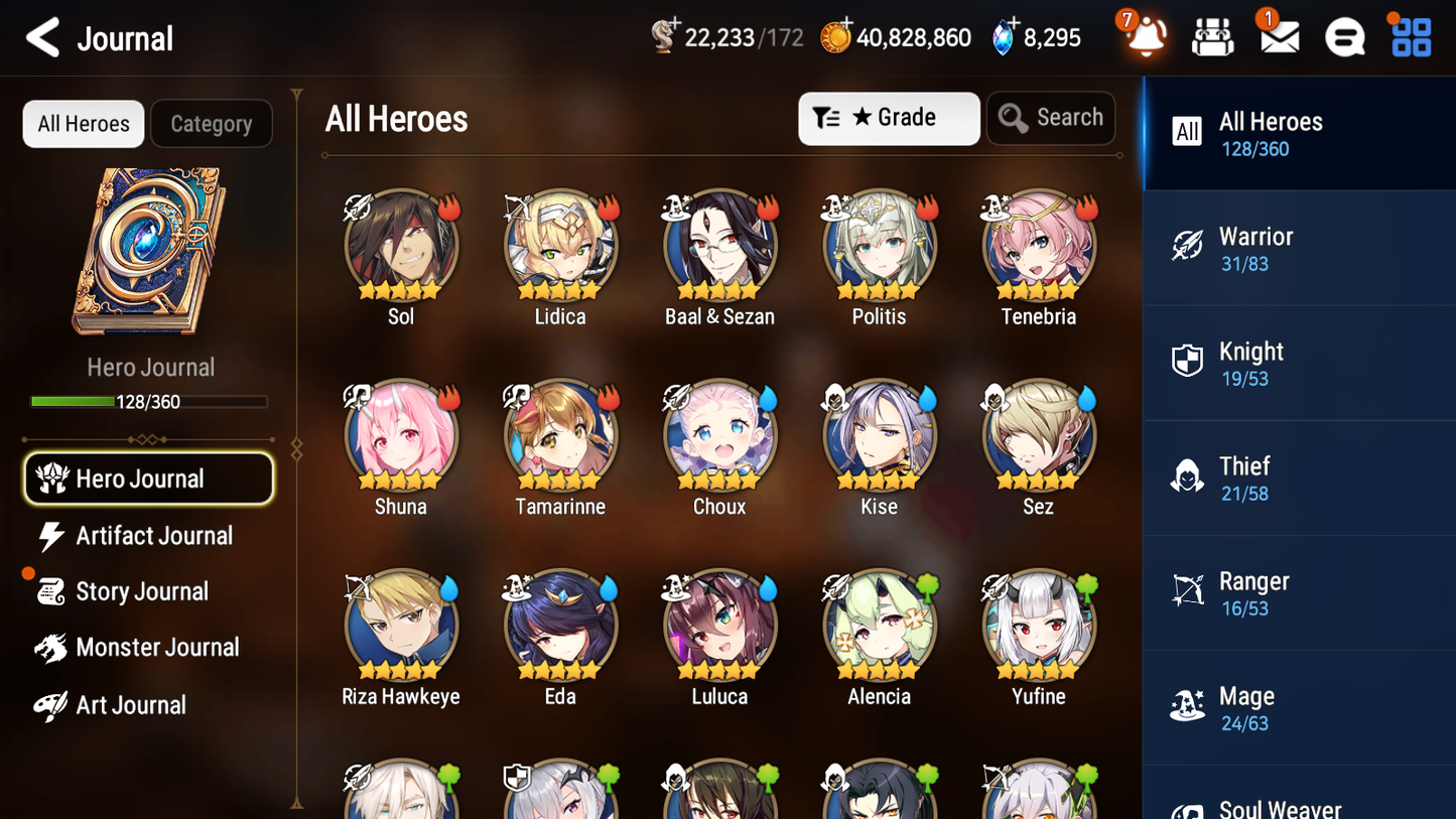 [GLOBAL] Epic 7 Seven 3ML Navy Captain Landy Belian Iseria +43ML pulls + 20 Speed + Name Starter Account-Mobile Games Starter