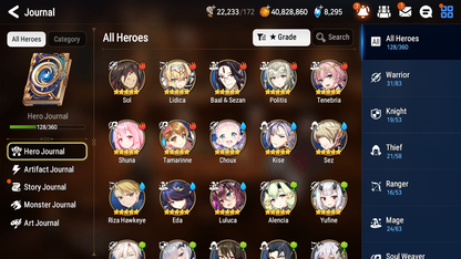 [GLOBAL] Epic 7 Seven 3ML Navy Captain Landy Belian Iseria +43ML pulls + 20 Speed + Name Starter Account-Mobile Games Starter