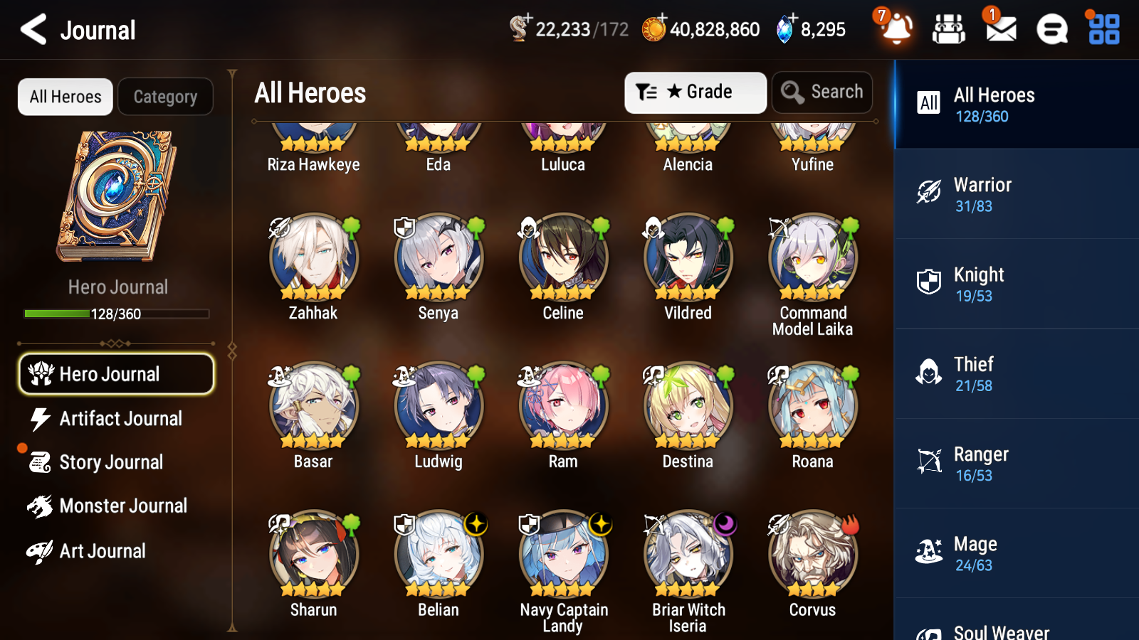[GLOBAL] Epic 7 Seven 3ML Navy Captain Landy Belian Iseria +43ML pulls + 20 Speed + Name Starter Account-Mobile Games Starter