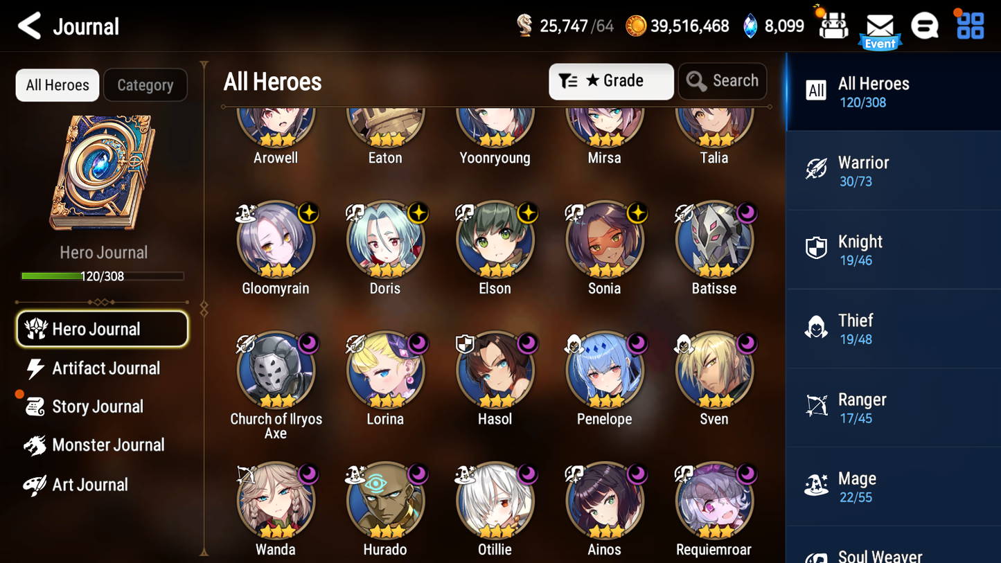 [Global] Epic 7 Seven 3ML Navy Captain Landy Belian Martial Artist Ken + ~34ML summon Name Starter Account-Mobile Games Starter