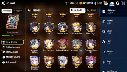 [Global] Epic 7 Seven 3ML Navy Captain Landy Fallen Cecilia Closer Charles +ML Mystics summon + Name Starter Account-Mobile Games Starter