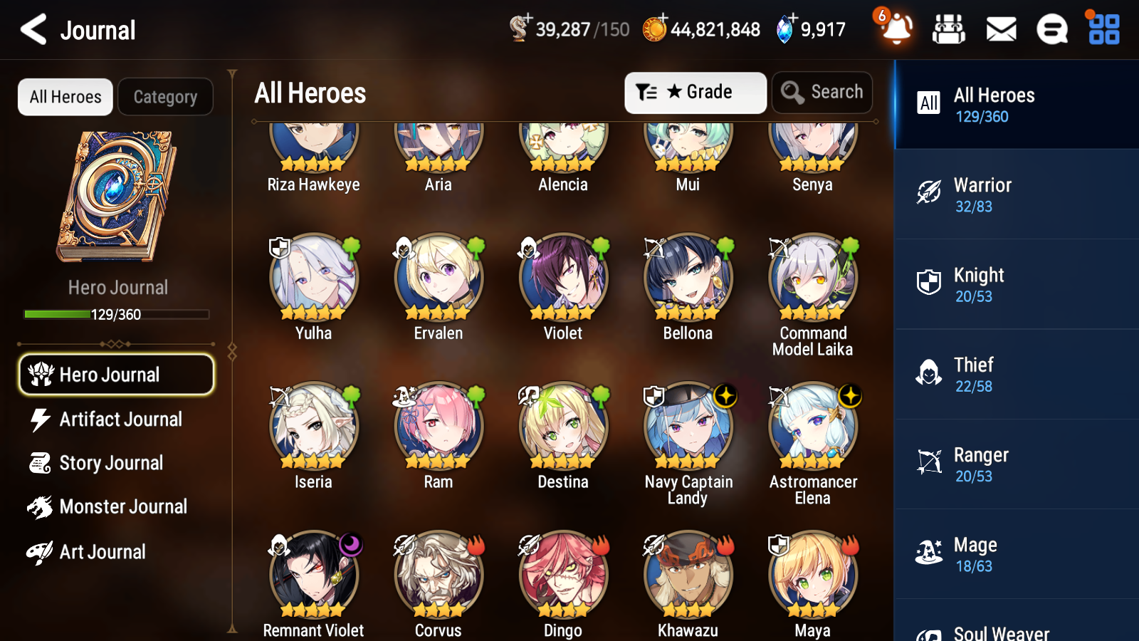 [GLOBAL] Epic 7 Seven 3ML Navy Captain Landy Remnant Violet Astromancer Elena + 57ML pulls +20 Speed Name Starter Account-Mobile Games Starter