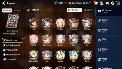 [GLOBAL] Epic 7 Seven 3ML Navy Captain Landy Remnant Violet Astromancer Elena + 57ML pulls +20 Speed Name Starter Account-Mobile Games Starter