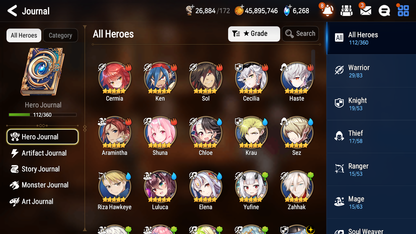 [GLOBAL] Epic 7 Seven 3ML Navy Captain Landy Zio Straze + ML pulls + 20 Speed Starter Account-Mobile Games Starter