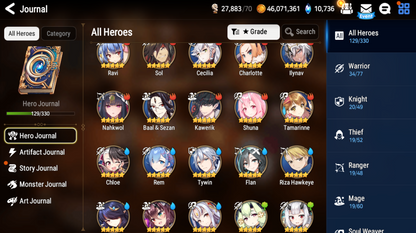 [GLOBAL] Epic 7 Seven 3ML New Moon Luna Lone Crescent Bellona Belian Rem +10k Gems +34 ML pulls Starter Account-Mobile Games Starter