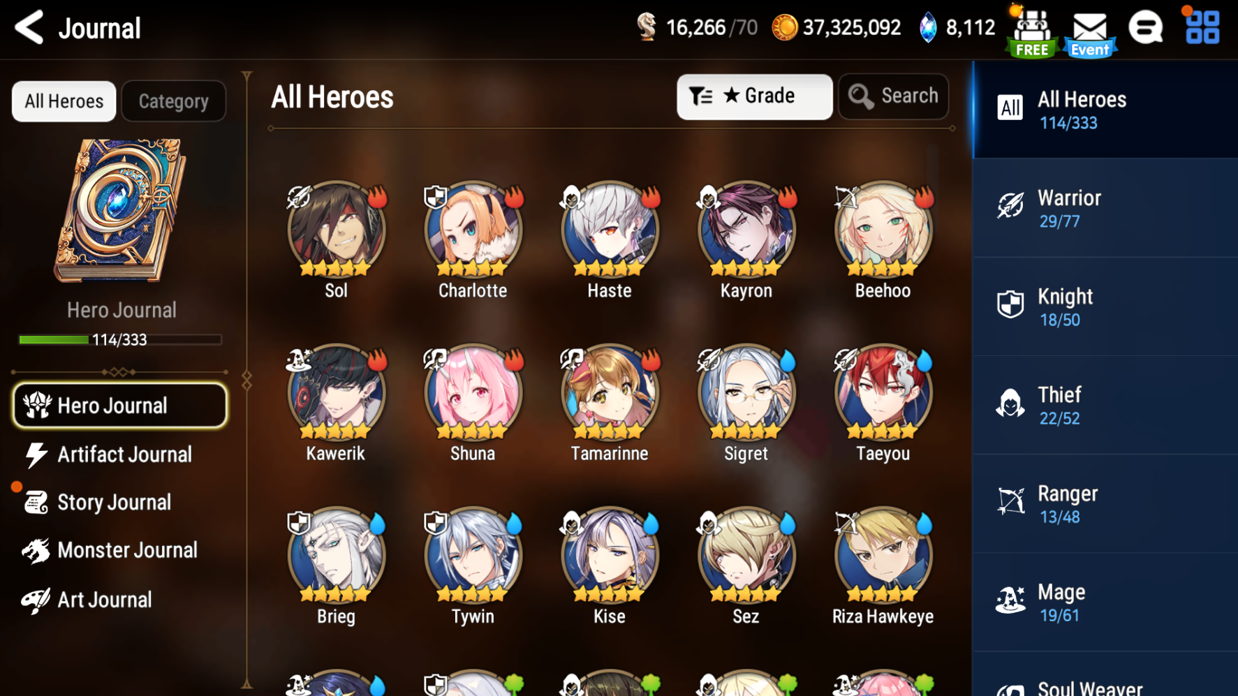 [GLOBAL] Epic 7 Seven 3ML New Moon Luna Navy Captain Landy Urban Shadow Choux + ML pulls +Name Starter Account-Mobile Games Starter