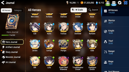 [GLOBAL] Epic 7 Seven 3ML New Moon Luna Navy Captain Landy Urban Shadow Choux + ML pulls +Name Starter Account-Mobile Games Starter