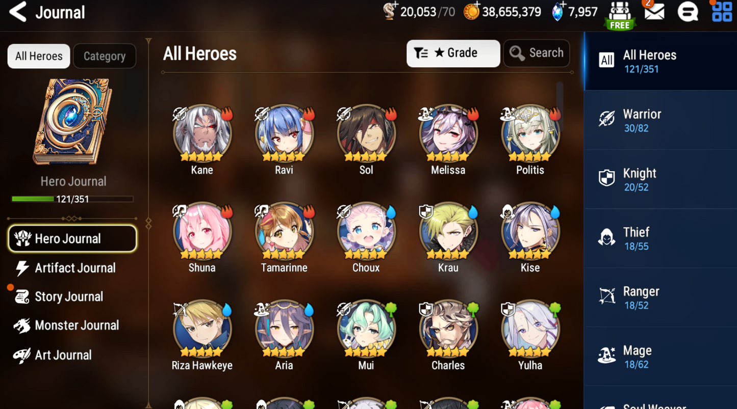 [GLOBAL] Epic 7 Seven 3ML Ruele Maid Chloe Commander Pavel Angel of Light Angelica + Name Starter Account-Mobile Games Starter