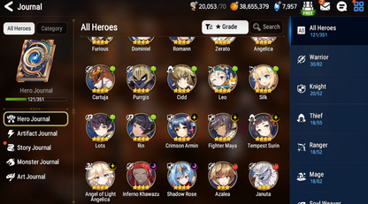 [GLOBAL] Epic 7 Seven 3ML Ruele Maid Chloe Commander Pavel Angel of Light Angelica + Name Starter Account-Mobile Games Starter