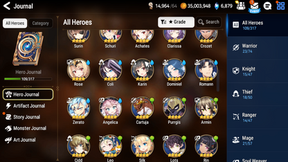 [Global] Epic 7 Seven 3ML Specter Tenebria Silver Blade Aramintha ML Laika + Name Starter Account-Mobile Games Starter