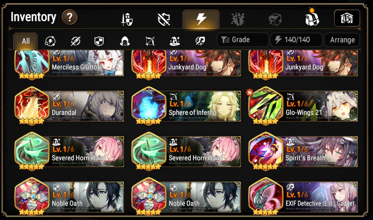 [Global] Epic 7 Seven 3ML Specter Tenebria Silver Blade Aramintha ML Laika + Name Starter Account-Mobile Games Starter