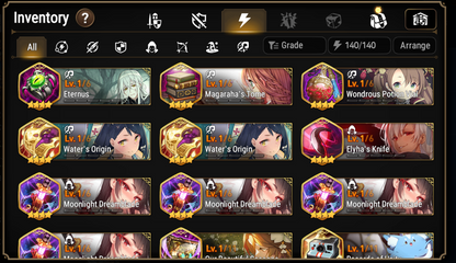 [Global] Epic 7 Seven 3ML Specter Tenebria Silver Blade Aramintha ML Laika + Name Starter Account-Mobile Games Starter