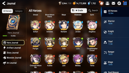 [GLOBAL] Epic 7 Seven 3ML Straze Last Rider Krau Blood Moon Haste + ML Mystics Pulls + 20 Speed + Name Starter Account-Mobile Games Starter