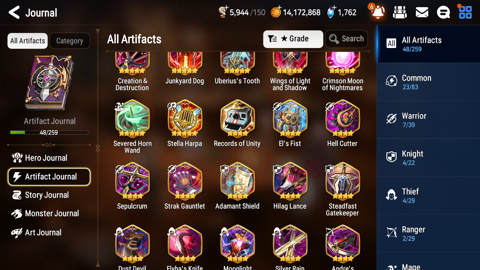 [GLOBAL] Epic 7 Seven 3ML Straze Last Rider Krau Blood Moon Haste + ML Mystics Pulls + 20 Speed + Name Starter Account-Mobile Games Starter