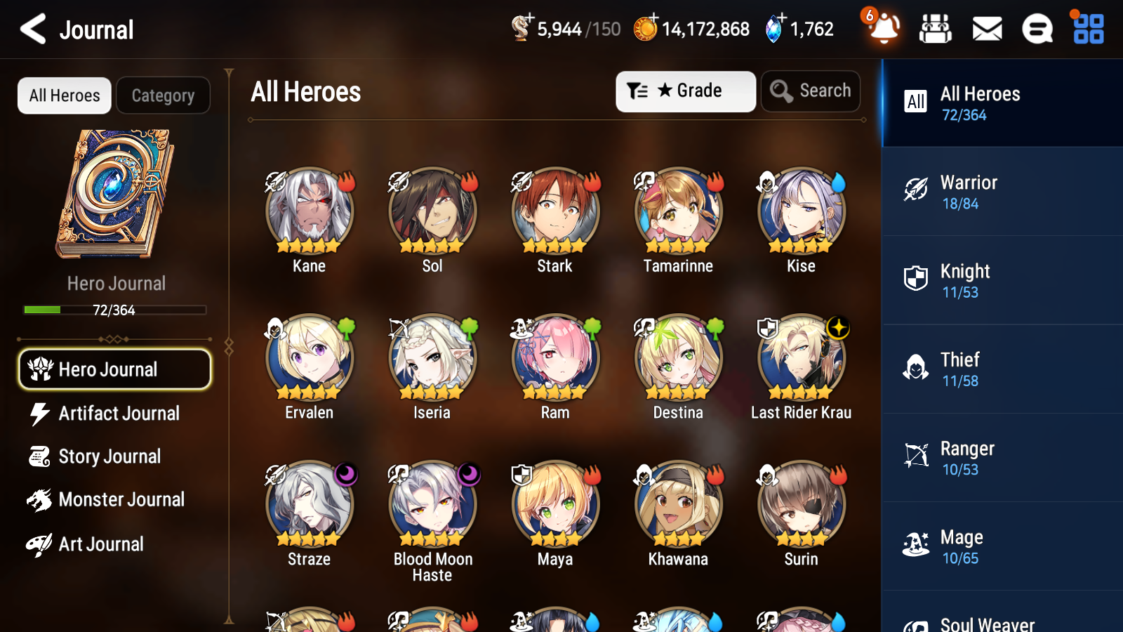 [GLOBAL] Epic 7 Seven 3ML Straze Last Rider Krau Blood Moon Haste + ML Mystics Pulls + 20 Speed + Name Starter Account-Mobile Games Starter