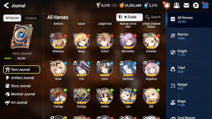 [GLOBAL] Epic 7 Seven 3ML Urban Shadow Choux Martial Artist Ken Judge Kise + ML Mystics Pulls + 20 Speed Aged Starter Account-Mobile Games Starter