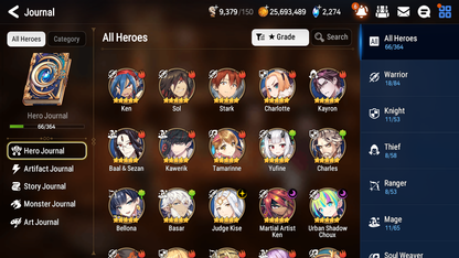 [GLOBAL] Epic 7 Seven 3ML Urban Shadow Choux Martial Artist Ken Judge Kise + ML Mystics Pulls + 20 Speed Aged Starter Account-Mobile Games Starter