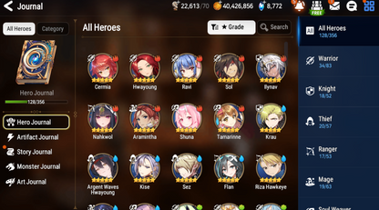 [GLOBAL] Epic 7 Seven 3ML Witch of the Mere Tenebria Judge Kise Specimen Sez Rimuru Amid Argent Waves Hwayoung + ML pulls + Name Starter Account-Mobile Games Starter