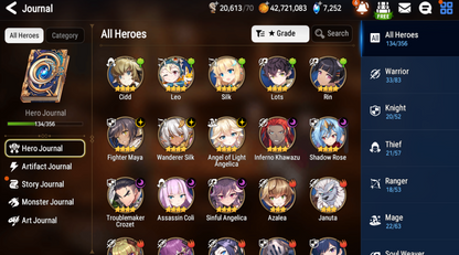 [GLOBAL] Epic 7 Seven 3ML Witch of the Mere Tenebria Remnant Violet Little Queen Charlotte Fairytale Tenebria Angel of Light Angelica + ML pulls +Name Starter Account-Mobile Games Starter