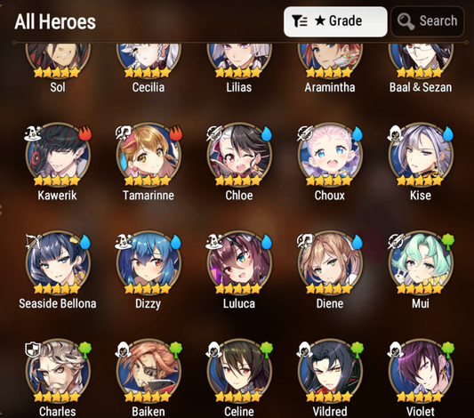 [GLOBAL] Epic 7 Seven 4LIM Seaside Bellona Diene Dizzy Baiken + ML pulls + Name Aged Starter Account-Mobile Games Starter