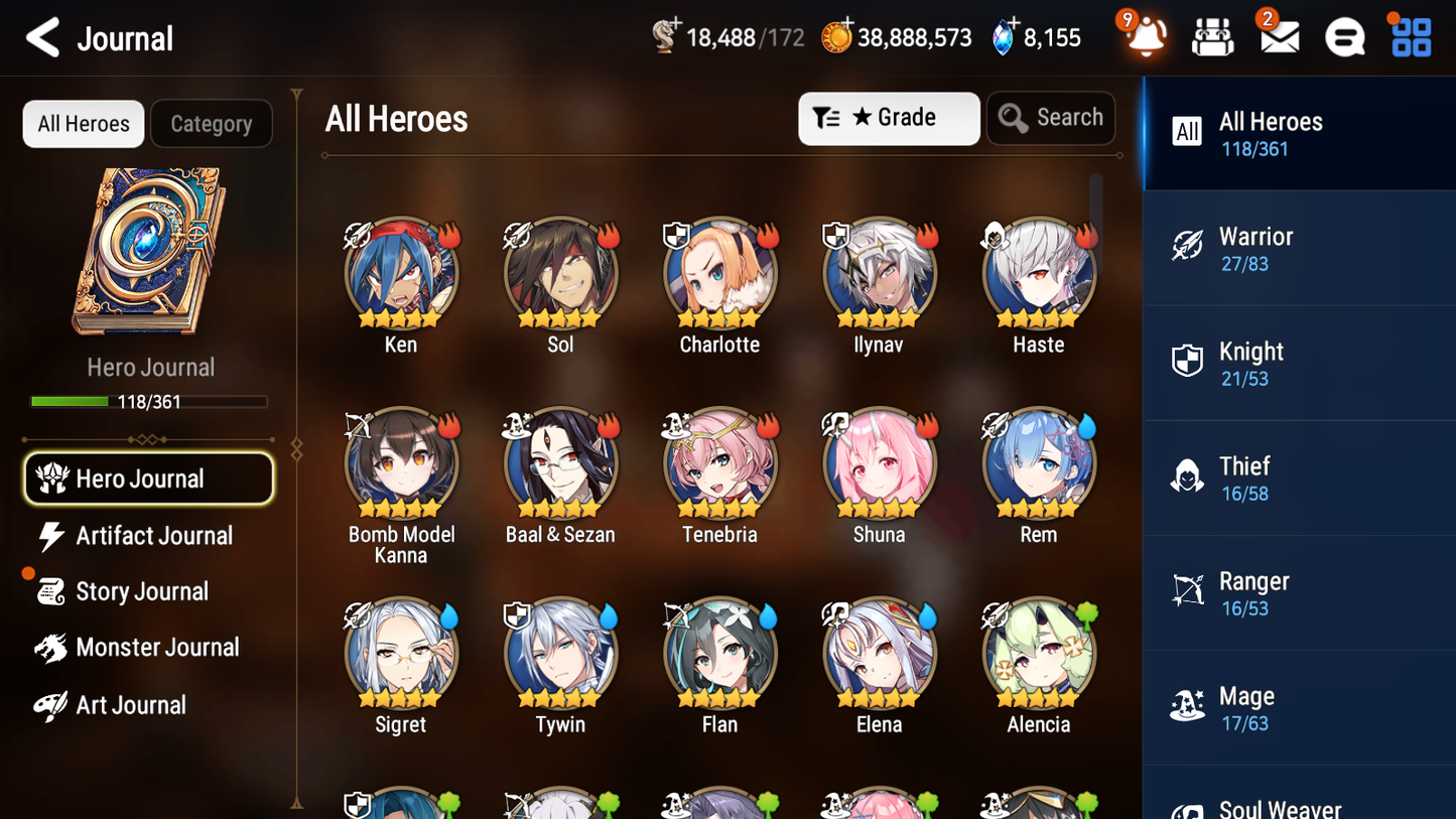 [GLOBAL] Epic 7 Seven 4ML 1LIM Belian Ambitious Tywin Maid Chloe Martial Artist Ken Rem + ML pulls + 20 Speed +Name Starter Account-Mobile Games Starter