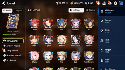 [GLOBAL] Epic 7 Seven 4ML 1LIM Belian Top Model Luluca Solitaria of Snow Commander Pavel + ML pulls + 20 Speed +Name Starter Account-Mobile Games Starter