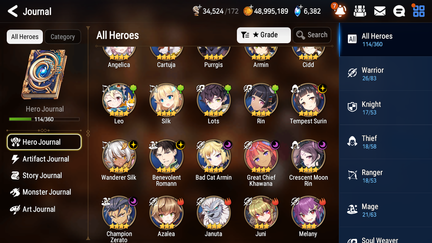 [GLOBAL] Epic 7 Seven 4ML 1LIM Navy Captain Landy Straze Silver Blade Aramintha Laika Ocean Breeze Lulcua+ ML pulls + 20 Speed +Name Starter Account-Mobile Games Starter