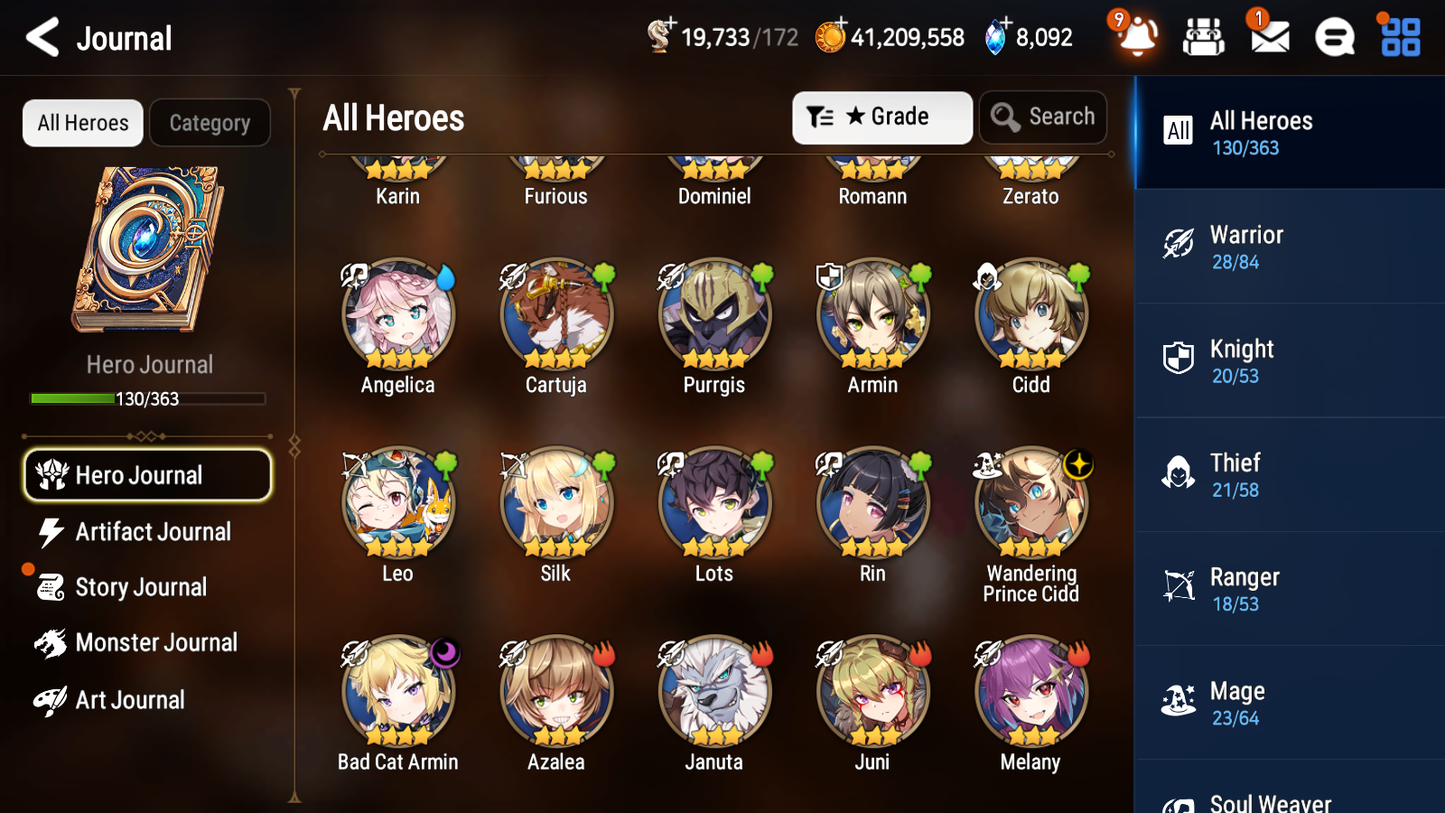 [GLOBAL] Epic 7 Seven 4ML 1LIM Tori + Specter Tenebria Silver Blade Aramintha Architect Laika Charlotte + ML pulls + 20 Speed + Name Starter Account-Mobile Games Starter