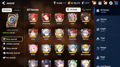 [GLOBAL] Epic 7 Seven 4ML 2LIM Belian Judge Kise Little Queen Charlotte Pirate Captain Flan Amid Jack + ML pulls + 20 Speed + Name Starter Account-Mobile Games Starter
