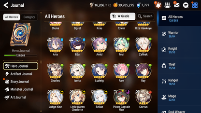 [GLOBAL] Epic 7 Seven 4ML 2LIM Belian Judge Kise Little Queen Charlotte Pirate Captain Flan Amid Jack + ML pulls + 20 Speed + Name Starter Account-Mobile Games Starter
