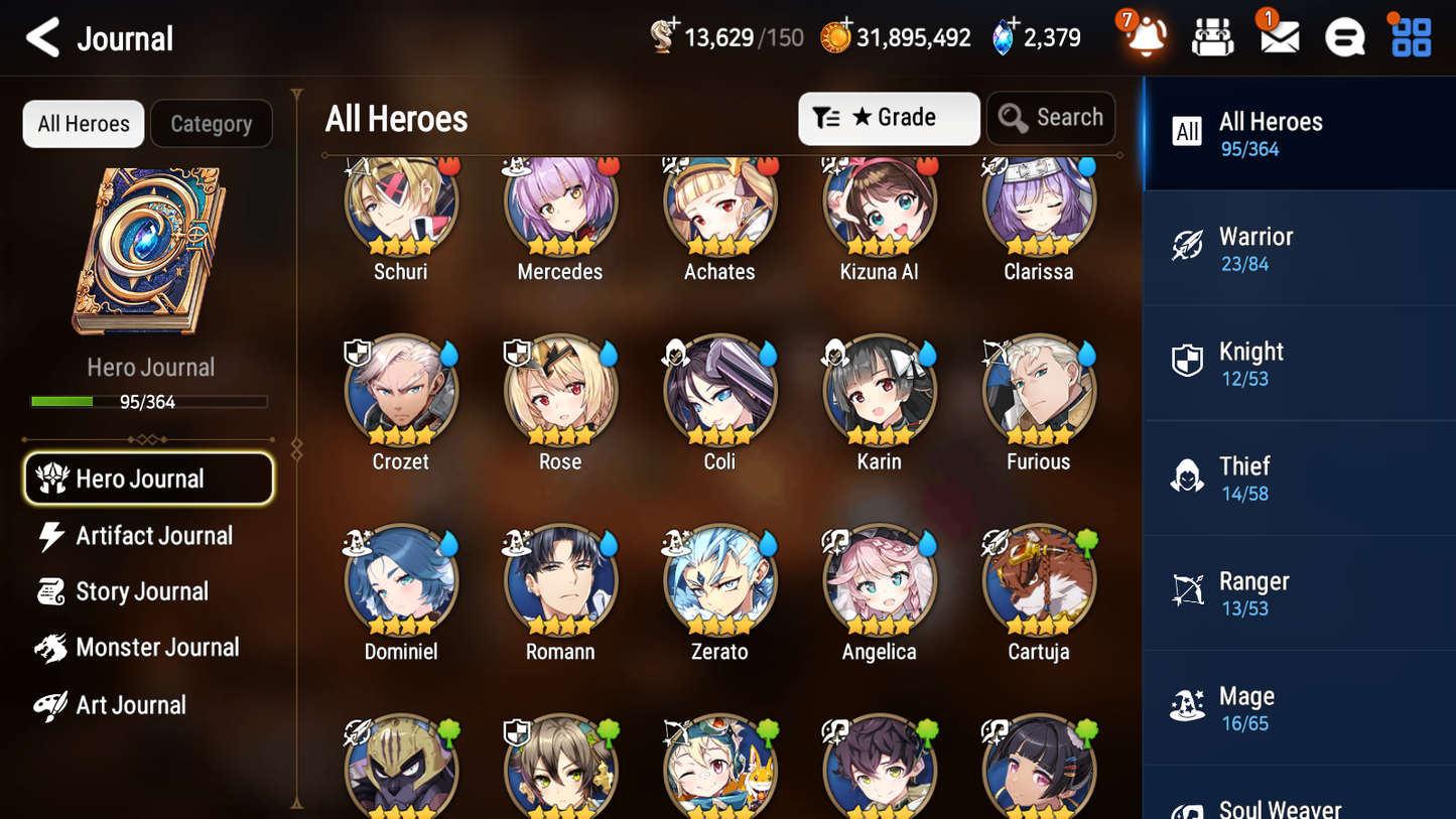 [GLOBAL] Epic 7 Seven 4ML 2LIM Fallen Cecilia Maid Chloe Briar Witch Iseria Desert Jewel DJ Basar Baiken Cerise + ML pulls + 20 Speed + Name Aged Starter Account-Mobile Games Starter