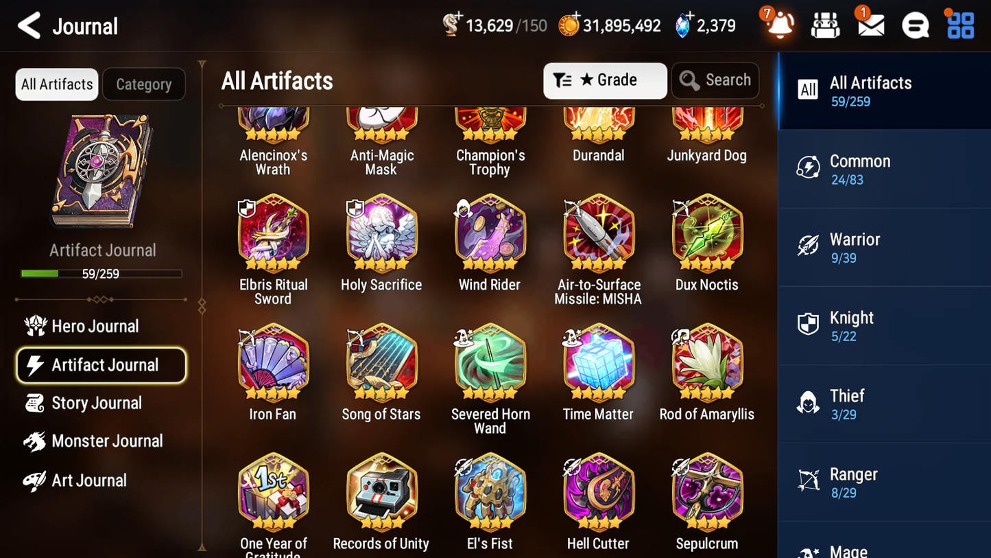 [GLOBAL] Epic 7 Seven 4ML 2LIM Fallen Cecilia Maid Chloe Briar Witch Iseria Desert Jewel DJ Basar Baiken Cerise + ML pulls + 20 Speed + Name Aged Starter Account-Mobile Games Starter