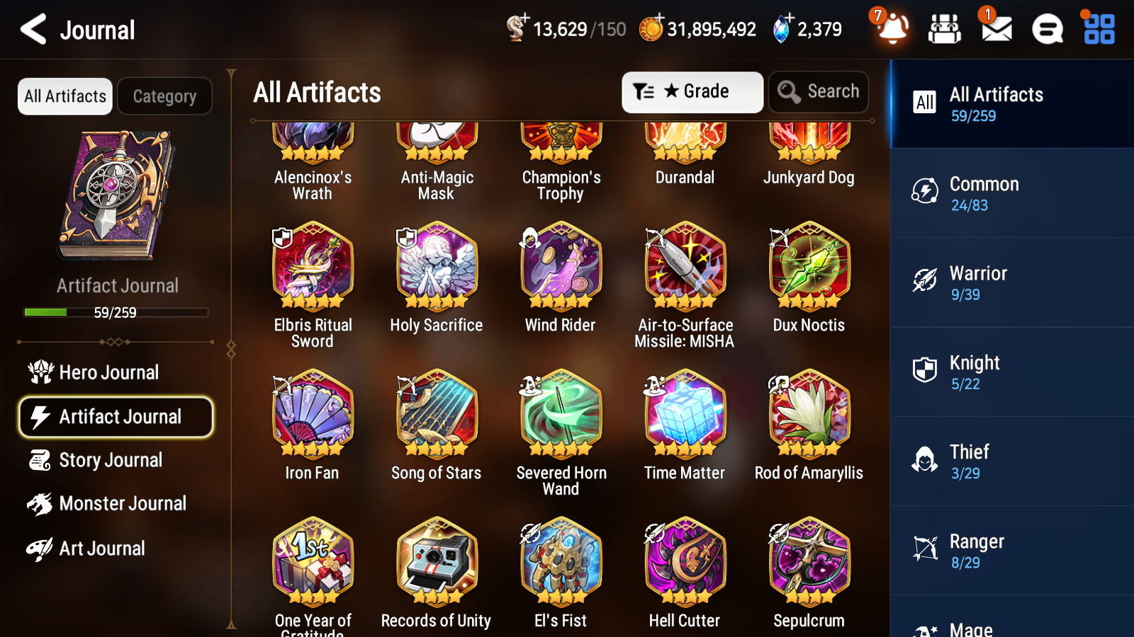 [GLOBAL] Epic 7 Seven 4ML 2LIM Fallen Cecilia Maid Chloe Briar Witch Iseria Desert Jewel DJ Basar Baiken Cerise + ML pulls + 20 Speed + Name Aged Starter Account-Mobile Games Starter