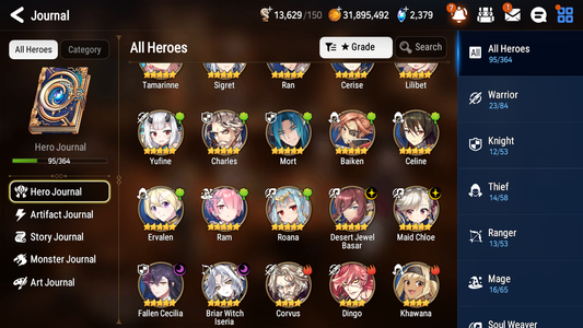 [GLOBAL] Epic 7 Seven 4ML 2LIM Fallen Cecilia Maid Chloe Briar Witch Iseria Desert Jewel DJ Basar Baiken Cerise + ML pulls + 20 Speed + Name Aged Starter Account-Mobile Games Starter