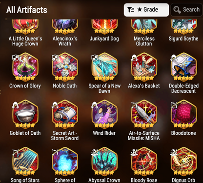 [GLOBAL] Epic 7 Seven 4ML 2LIM Frieren+Artifact +Belian Apocalypse Ravi Faithless Lidica Mediator Kawerik Amid + 37ML Pulls 1800Mystics +20 Speed +Name Starter Account-Mobile Games Starter