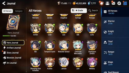 [GLOBAL] Epic 7 Seven 4ML 2LIM Frieren+Artifact + Conqueror Lilias Maid Chloe Pavel Fairytale Tenebria+ 40ML Pulls 2600Mystics +20 Speed+Name Starter Account-Mobile Games Starter