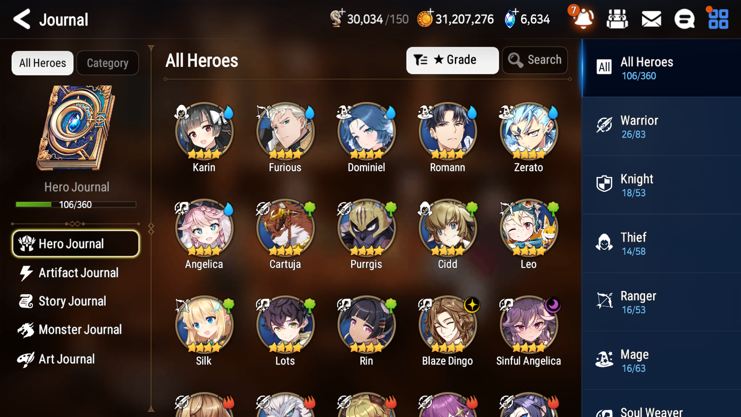 [GLOBAL] Epic 7 Seven 4ML 2LIM Navy Captain Landy Conqueror Lilias Specter Tenebria Rimuru Ocean Breeze Luluca +ML pulls + 20 Speed + Name Starter Account-Mobile Games Starter