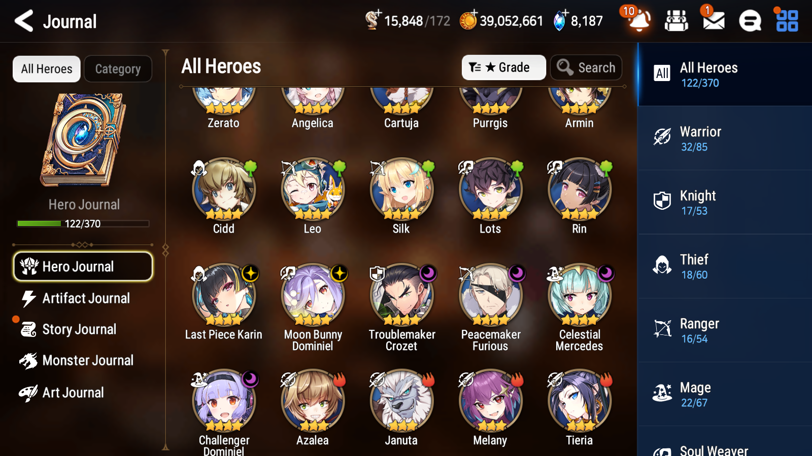 [GLOBAL] Epic 7 Seven 4ML 2LIM Shepherd of the Dark Diene Belian Lionheart Cermia Little Queen Charlotte Rimuru Jack Moon Bunny + ML pulls + 20 Speed + Name Starter Account-Mobile Games Starter
