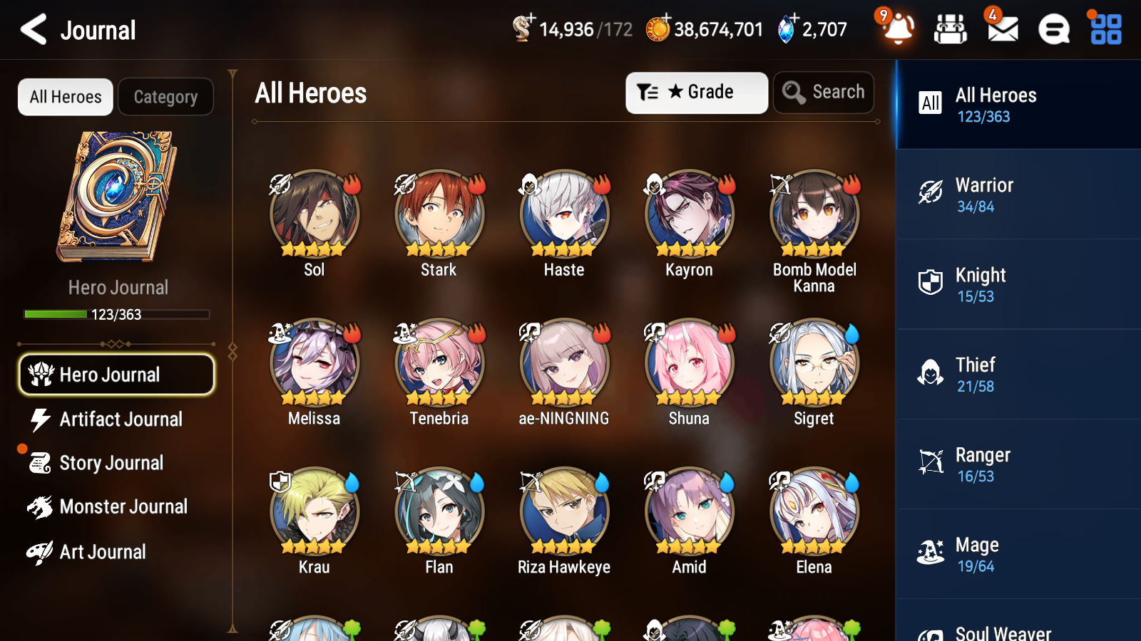 [GLOBAL] Epic 7 Seven 4ML 3LIM Specter Tenebria Arbiter Vildred Faithless Lidica Rimuru Amid AeNingNing + ML pulls + 20 Speed+ Name Starter Account-Mobile Games Starter