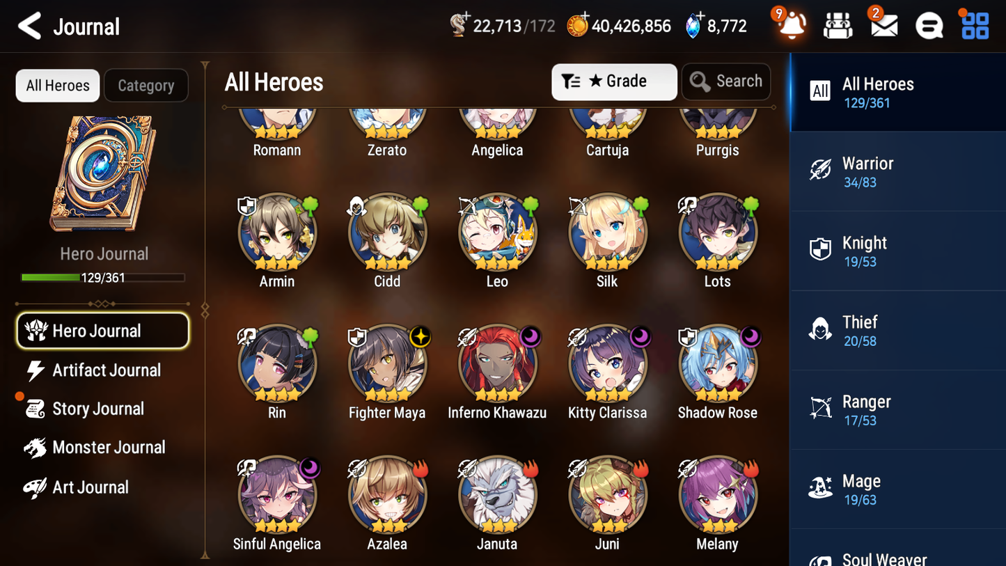 [GLOBAL] Epic 7 Seven 4ML 3LIM Witch of the Mere Tenebria Judge Kise Specimen Sez Rimuru Amid Argent Waves Hwayoung + ML pulls + 20 Speed + Name Starter Account-Mobile Games Starter