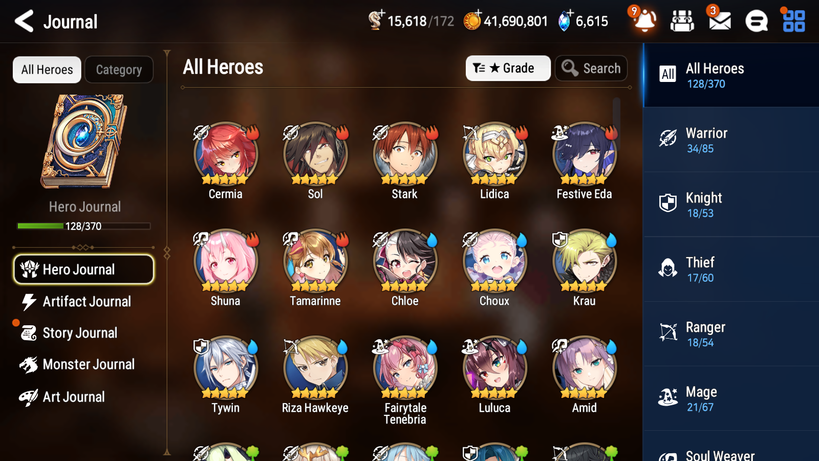 [GLOBAL] Epic 7 Seven 4ML 5LIM Shepherd of the Dark Diene Frieren Martial Artist Ken DJ Basar Operator Sigret Rimuru Amid Festive Eda +37ML pull 2400Mystics +20 Speed+ Name Starter Account-Mobile Games Starter